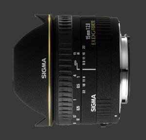 Sigma 15mm F2.8 EX DG Diagonal Fisheye Lens For Canon EF Mount